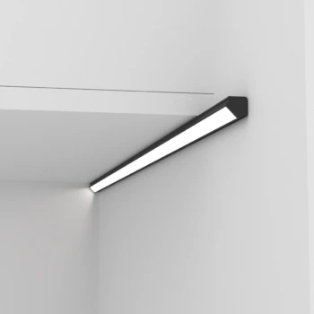 mini Eckleiste PIKO-45 schwarz, kaltweiß 24V
