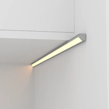 mini Eckleiste für Schrankbeleuchtung, warmweiß 24V