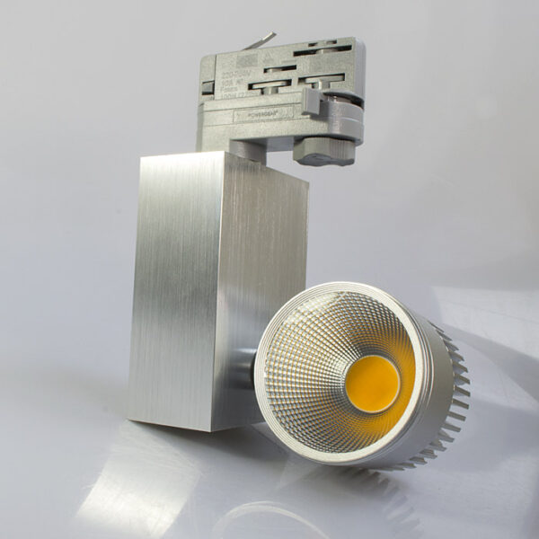 LED Schienenleuchte 10W, PRO, 3000K, dimmbar, silber