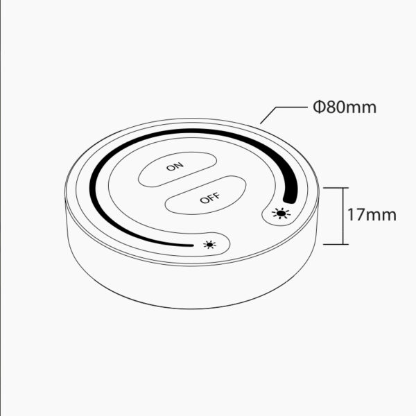 Fernbedienung-Dimmer für weißes Licht