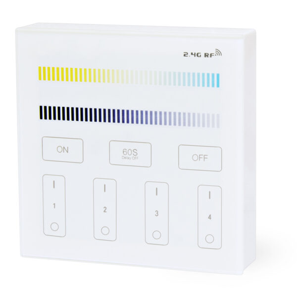 4-Zonen 2700K-6000K Wandschalter-Fernbedienung Dimmer