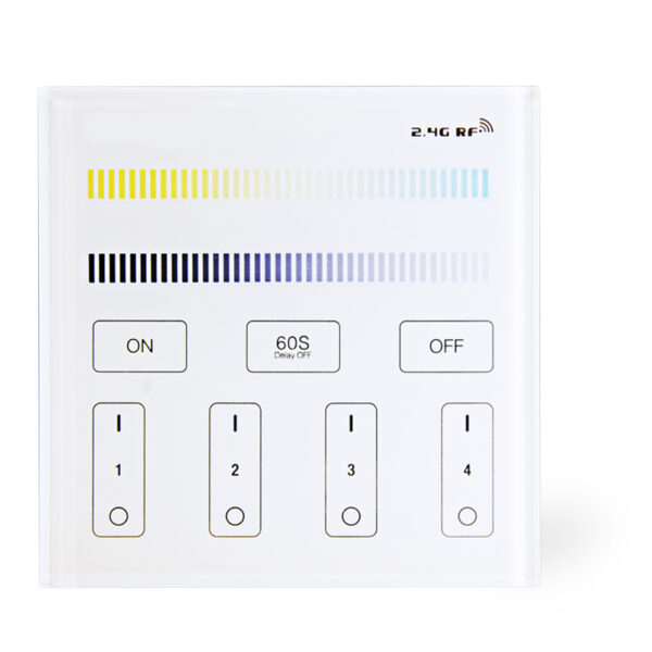 4-Zonen 2700K-6000K Wandschalter-Fernbedienung Dimmer