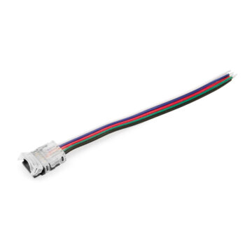 Schnellverbinder mit Kabel 12mm 5-polig RGBW IP65