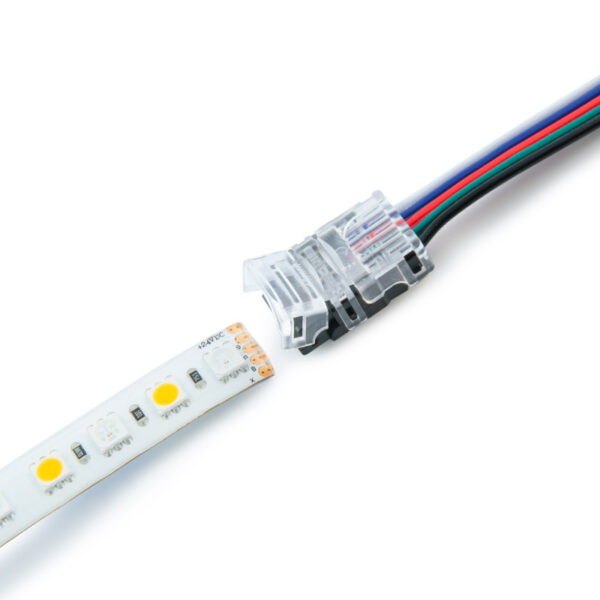Schnellverbinder mit Kabel 12mm 5-polig RGBW IP65