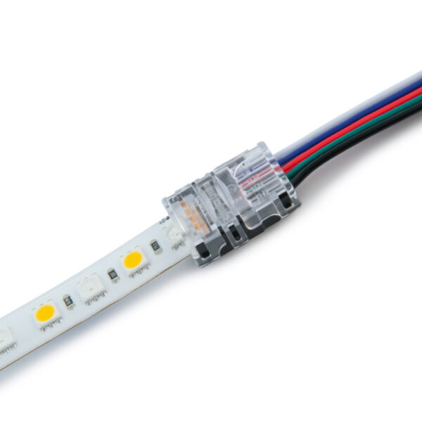 Schnellverbinder mit Kabel 12mm 5-polig RGBW IP65