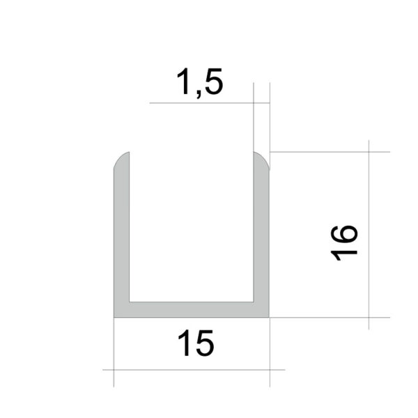 LED Aluminium Profil 1m