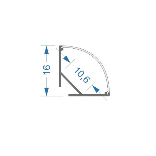 LED Eckprofil 1m