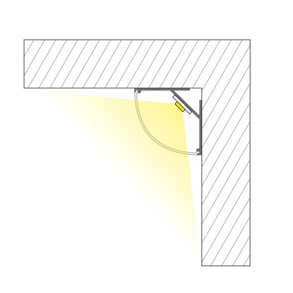 LED Eckprofil 1m