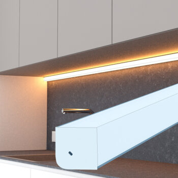 Küchen Unterbauleuchte LED | Eck 30mm | Eckig