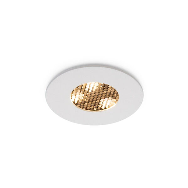 LED Einbaustrahler RGB + warmweiß - kaltweiß 12V | Flach | Rund, weiß