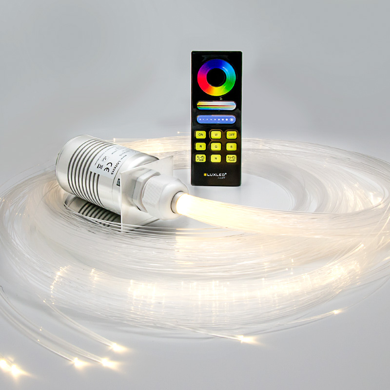 LED Sternenhimmel Komplettset 400 Lichtfasern 0,75mm / 1,5mm