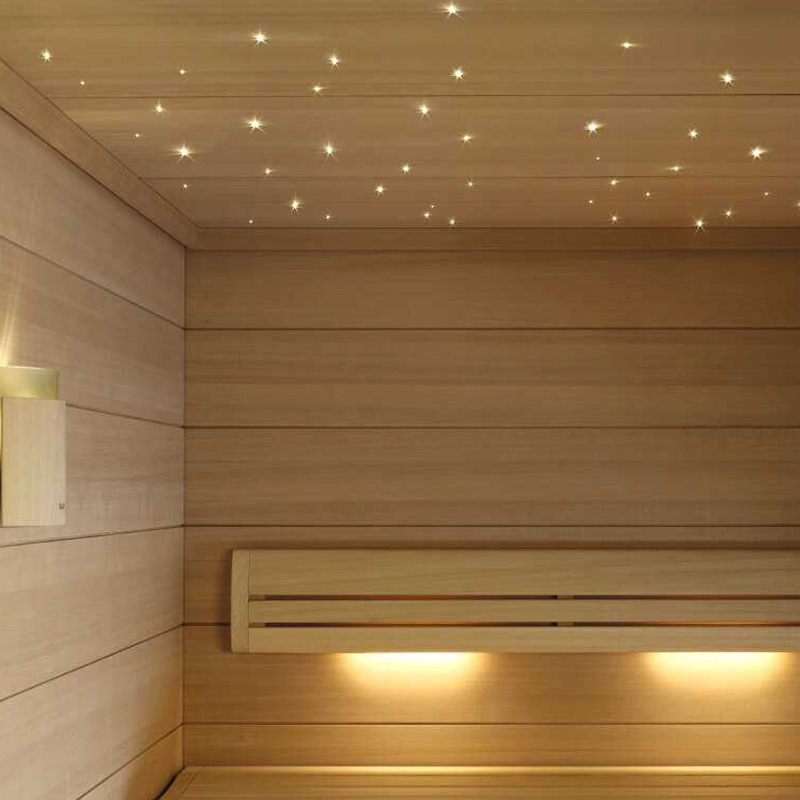 LED Sternenhimmel SAUNA Komplettset 330 Lichtfasern 0,75mm